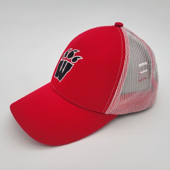Wisconsin Badgers Embroidered Hat Cap Red OS - Picture 4 of 9